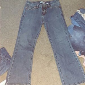 Blue bootcut jeans